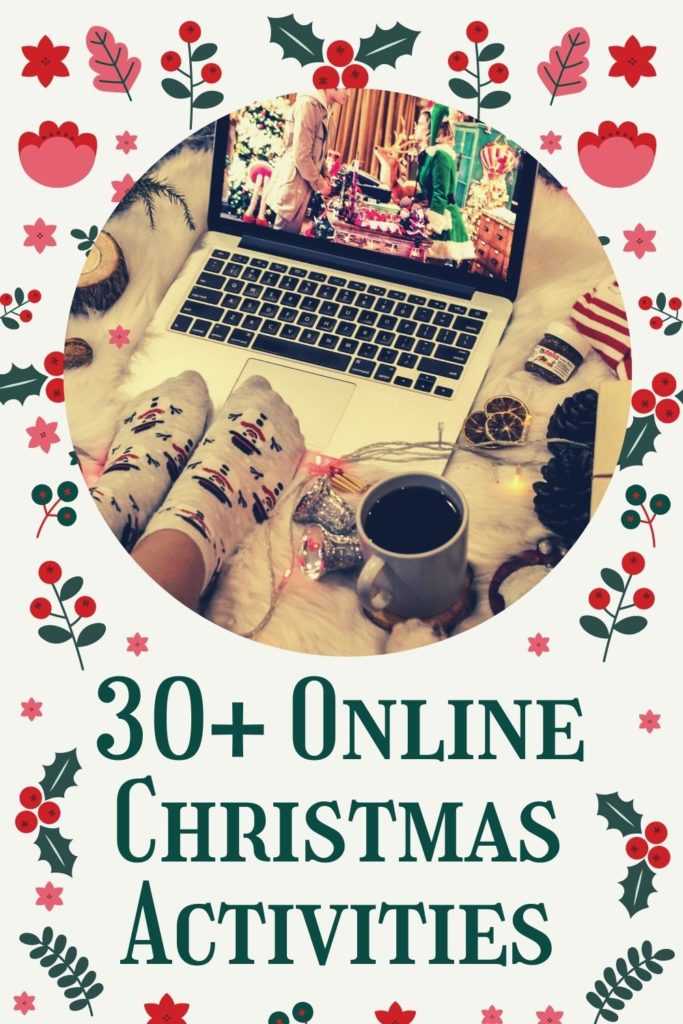 Online Christmas Activities: Pinterest Pin